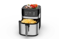FRITEUSE À AIR Électrique Professionnelle 1500W 5.5L Avec Plaque Crisper Ready Bell Ring Protection Contre La Surchauffe