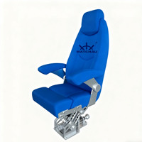Chaise de Pilote de Bateau Marin avec Cadre en Alliage d'Aluminium