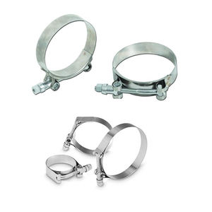 Abrazaderas de manguera de acero inoxidable de alta resistencia OEM con pernos en T - Abrazaderas de tubo de escape y admisión de turbo de alto torque con tuercas de autobloqueo - Product Image 1