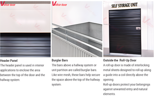 Magazzino Portatile Rinforzato Sicuro e Antipolvere con Porta a Rullo per Appartamenti e Self-Storage - Product Image 5