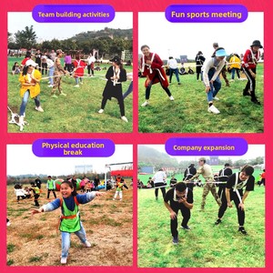 <span class=keywords><strong>Jeu</strong></span> de tirage <span class=keywords><strong>à</strong></span> <span class=keywords><strong>la</strong></span> <span class=keywords><strong>corde</strong></span> multi-personnes/multi-directionnel pour le plaisir sportif multi-disciplinaire en plein air des hommes - Product Image 3