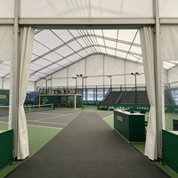 Marquee en aluminium coupe-vent pour terrain de padel extérieur de taille standard