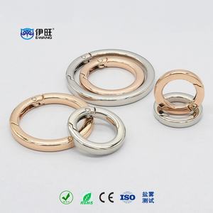 Anneaux en O pour sac à main EWANG, mousquetons, fermoirs de sangle, anneaux à ressort ouverts en métal - Product Image 5