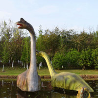 Modèles de dinosaures animatroniques grandeur nature pour parcs d'attractions