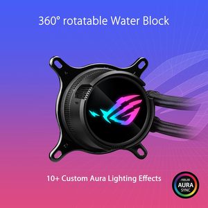 Enfriador ASU Strix LC III 360 ARGB Todo en Uno para CPU con 360. Bloque de agua giratorio, ventiladores premium C Cooler ASU Strix LC III 360 ARGB - Product Image 4