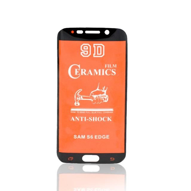 Anti Shock 9D Ceramic Film Screen Protector Full Glue Tempered Glass Flexible Edge Cover for Samsung S21 PLUS