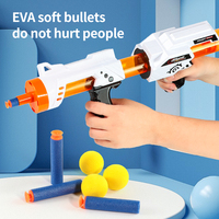 Pistolet à balles souples aérodynamiques EVA mousse balles sports de plein air peut être tiré jouet pistolet continu jouets pour enfants