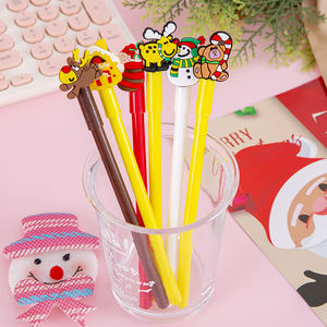 Penna a sfera con toppa natalizia penna a tema 0.5mm per feste per regali e calza natalizia - Product Image 1