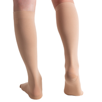 Chaussettes de compression médicale respirantes en Spandex/Nylon pour varices, couvrant les orteils, 15-21 mmHg