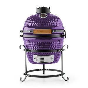 Auplex Asador de carbón de cerámica Kamado Grill 13 a 29 pulgadas huevo carbón Pellet ahumador barbacoa parrillas