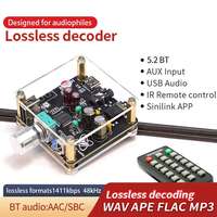 SINAPUS LA01 Placa Decodificadora de Audio HIFI sin Pérdidas 5.2 BT con USB, Receptor de Audio, Amplificador de Audio Antiguo, Interfaz Tipo-C