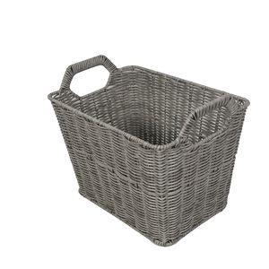 Customized desktop snack and cosmetic <b>storage</b> <b>basket</b>, imitation <b>rattan</b> woven simple household kitchen and bathroom <b>storage</b> - Product Image 2