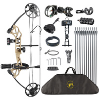 TOPOINT ARCHERY - Pack de tir à l'arc pour débutants - Arc à poulies de chasse - Débutant - 28 lb - DL19-30" - DW19-70lbs - Kits d'arc à poulies - OEM/ODM