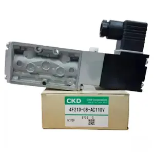 CKD AUF LAGER Kostenloser beschleunigter Versand Neu in Box Unit Module 4F210-08-AC110V 1 Jahr Garantie 5/2 WAY SOLEN OID VENTIL