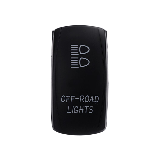 5-Pin Universal OFF-ROAD LIGHTS Rocker Switch 12/24V Rated with Blue LED for Aftermarket Off-Road Lighting System Installations