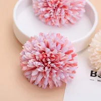 Tête de fleur de pissenlit de chrysanthème peu profonde artificielle de 7cm pour la décoration funéraire