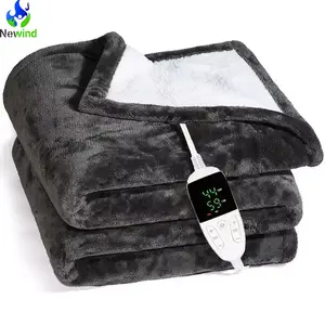 Có thể giặt flannel chăn điện với bộ điều khiển LCD là thích hợp cho cách nhiệt và sưởi ấm Pad trong mùa đông