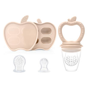 Sucette pour bébé 100% silicone, design détachable, rose clair/rose/blanc, 0-6 mois, sans BPA, lait, fruits, sucette, distributeur de nourriture pour bébé - Product Image 2
