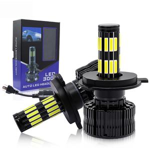 Prix de gros Phares LED 360 degrés 24 faces 50W 6000 lm 6000K 12V H4/H1... Ajustement universel Garantie 1 an Ampoules de voiture - Product Image 1