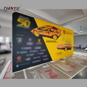 อลูมิเนียมขนาดใหญ่แบบพกพา3x4สำหรับโฆษณาฉากหลังผ้าตึงผนังแบบป็อปอัพแบนเนอร์พาเหรดพร้อมพิมพ์แบบกำหนดเอง - Product Image 4