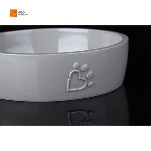 Aleo AL21105G mangkuk makanan hewan piaraan tahan air beton/Polyresin ramah lingkungan dengan desain kotak untuk penggunaan dalam ruangan/luar ruangan - Product Image 5