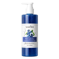 SADOER Gel Douche Liquide Orange VC 300ml Exfoliant Doux Éclaircissant Hydratant Contrôle du Sébum Nettoyage en Profondeur Peaux Sèches