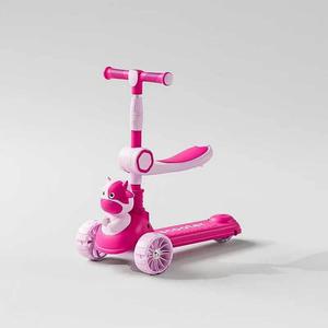 Trottinette pour enfants à <span class=keywords><strong>3</strong></span> roues lumineuses, siège pliable réglable, planche à roulettes, trottinette à pousser pour enfants, trottinettes pliables pour bébés - Product Image 1