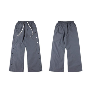 <span class=keywords><strong>Pantaloni</strong></span> Casual da Uomo di Alta Qualità con Logo Personalizzato, <span class=keywords><strong>Bottoni</strong></span> <span class=keywords><strong>Laterali</strong></span> a Pressione, Vestibilità Larga e Dritta, con Coulisse, Stile Streetwear di Tendenza - Product Image 6