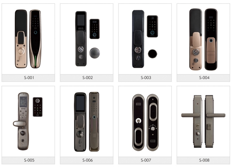 Luxury Black Gold Geometric Aluminum Pivot Door Modern Entry Door Smart Digital Lock Anti-Theft Soundproof Commercial Hotel · image 2