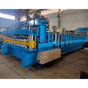 גליונות מכונת קירוי מכונת להכנת מכונת גלי, טרפז קירוי טרפז גליל להרכיב מכונה שכבות כפול פלדה מתכת - Product Image 6