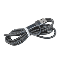 Câble USB-A/C vers C 2-en-1 en nylon tressé avec logo personnalisé, charge rapide 3A pour ordinateur et écouteurs