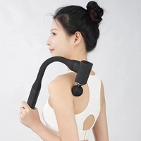 Pistolet de massage professionnel rechargeable 2025 à long manche, nouveau modèle, tête chauffante en U pour relaxation musculaire profonde à domicile