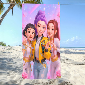 <span class=keywords><strong>Toalla</strong></span> de Playa Kpop para Verano, <span class=keywords><strong>Anime</strong></span>, Secado Rápido, Absorbente, para Playa y Baño, Diseño Personalizable - Product Image 1