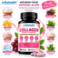Capsules de collagène 14-en-1 Marque Blanche : Hydratation Cutanée, Complément Beauté, Acide Hyaluronique, Vitamine C