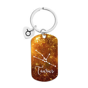 Porte-clés en métal des 12 constellations, cadeaux d'<span class=keywords><strong>astronomie</strong></span> du zodiaque, cadeaux d'anniversaire pour femmes, hommes, adultes, garçons, filles, amateurs d'horoscope - Product Image 5