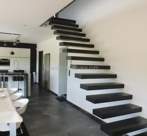 <span class=keywords><strong>Escalier</strong></span> intérieur en acier en forme de L, revêtement en poudre <span class=keywords><strong>noir</strong></span>, monolongueur, <span class=keywords><strong>escalier</strong></span> flottant <span class=keywords><strong>droit</strong></span>, <span class=keywords><strong>escalier</strong></span> en métal et en bois - Product Image 3