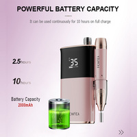 Machine à percer les ongles professionnelle HOWYEA, 35000 tr/min, rechargeable