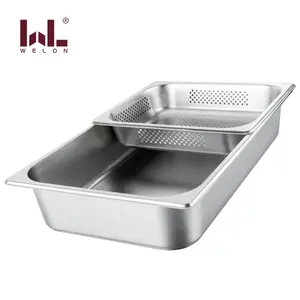 NSF d'hôtel en acier inoxydable casseroles gastronome plateaux pour cuisine commerciale