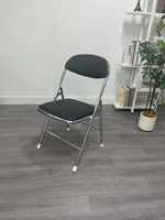 Chaise pliante en plastique chromé PP pour la formation, la salle à manger et les réunions
