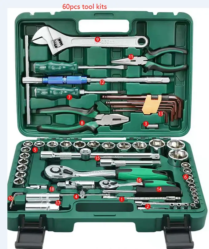 Hand tool set High quality House repair kit Hardware tools sets box