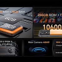 Original Entsperrtes G1 Robustes Smartphone Globale Version 6,52 Zoll 10600mAh 6GB+256GB Android 14 48MP Kamera NFC Deutscher Octa-Core-Prozessor