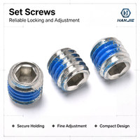 Vis de réglage hexagonales à pointe coupée en acier inoxydable SS304 avec patch en nylon, résistantes à la corrosion, M8-M12, plates, pour verrouillage anti-desserrage - Fournisseur chinois
