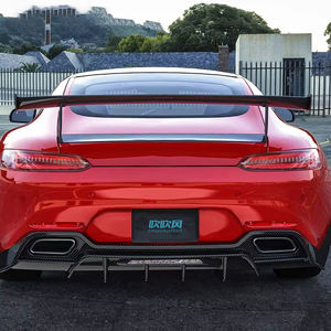 Pour <span class=keywords><strong>Mercedes</strong></span> Benz <span class=keywords><strong>AMG</strong></span> <span class=keywords><strong>GT</strong></span> GTS C190 Ver1 Kit carrosserie fibre de carbone pare-chocs arrière lèvre diffuseur Spoiler <span class=keywords><strong>s</strong></span>éparateur nouvel état - Product Image 5