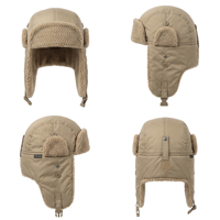 Chapeau d'hiver en fausse fourrure sherpa, coupe-vent, avec cache-oreilles, style aviateur, 100% polyester, unisexe, pour le ski et les voyages en plein air
