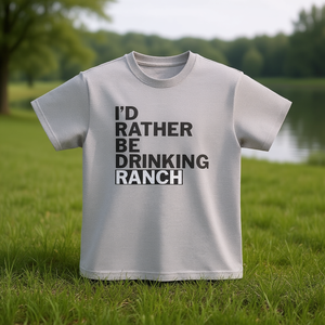 Preferiría estar bebiendo Ranch - Camiseta divertida con meme, camiseta irónica, ropa Unhinged - Product Image 3