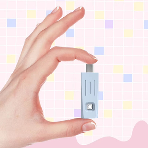 Mini lámpara de uñas LED <span class=keywords><strong>UV</strong></span> y práctico secador de uñas: curado de gel rápido, compacto <span class=keywords><strong>para</strong></span> un fácil bricolaje en el hogar/salón, alimentado por teléfono celular - Product Image 1