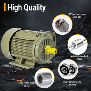 มอเตอร์อะซิงโครนัส 380V 60Hz 1800 รอบต่อนาที 0.75 กิโลวัตต์ 1 แรงม้า เครื่องยนต์มอเตอร์ไฟฟ้ากระแสสลับสามเฟส - Product Image 1