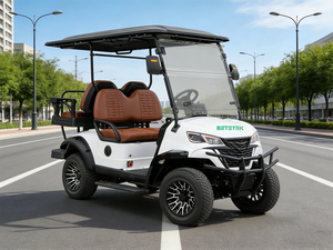 Carrito de Golf Eléctrico Compacto de 4 Plazas, Vehículo Silencioso para Campos de Golf, Transporte para Comunidades de Retiro, Promocional - Product Image 1