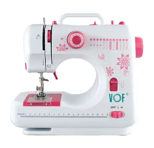 2023 ABS-Material FHSM-505G Haushalt Portable Mini 12 Stitches Overlock Nähmaschine Heimgebrauch für Kleidung und Stoff