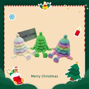 Cadeaux de Noël en PLA, figurines en résine imprimées en 3D, nain, bonhomme de neige, cerf, décoration de bureau, jouet décoratif articulé avec cloche et chapeau - Product Image 4
